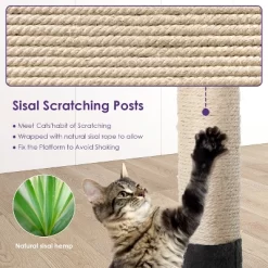 FDW 3-Tier Cat Tree 36 Inches Cat Tower For Indoor Cats Cat Scratcher Cat Condo With Plush Condos Sisal Scratching Posts And Hanging Toy -BlueBuffalo Sales Store GUEST a2067f7d 7a9e 4ad6 bca1 49e77f81867b