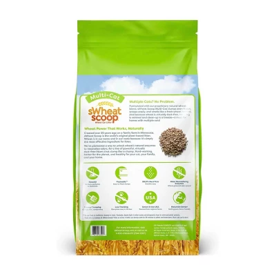SWheat Scoop Wheat Cat Litter Multi-Cat - Case Of 3/8.5 Lb 2 SWheat Scoop Wheat Cat Litter Multi-Cat - Case Of 3/8.5 Lb - Image 2