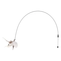 Unique Bargains Handheld Cat Teaser With Bell Fluffy Plume Teasing Sticks White Brown -BlueBuffalo Sales Store GUEST a2a73fc8 3fc8 439a 8908 a81ce91ef447