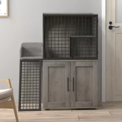 41.9'' H Cat Litter Box Enclosure With Platform, Double Layer Hidden Cat Furniture - Modern Multi-Level Indoor House With Ladder -BlueBuffalo Sales Store GUEST a3924334 3b40 462c bbcd 832005dcdd16