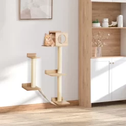 MaseiKar Wall-Mounted Multi-Level Cat Tree Activity Tower With Sisal-Covered Scratching Posts & An Interior Condo Area -BlueBuffalo Sales Store GUEST a394018b 5979 4a08 a653 6947e330d9d5 1