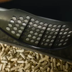 PawHut Hooded Cat Litter Box With Kitty Litter Mat, Easy-Clean Pull-Out Drawer, Dog Proof, House Shape Hooded Pan, Scoop, Gray -BlueBuffalo Sales Store GUEST a41b503f 7aaa 4ccf 9627 891bca57e4bc