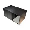 Evita Cat Litter Box Enclosure Hidden Furniture (Scratch Pad Included) - 35.83" X 20.47" X 17.05", Black