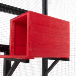 SEVOBAL 62.5" Gothic Outdoor Large Cat Catio Wood Cat Enclosure With Platforms And Condos Patio Cat Window Box Weatherproof Black And Red For Festival -BlueBuffalo Sales Store GUEST a49af5b9 b321 4881 bede 1c0d59b8565c