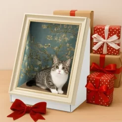 Kumasinova Cat Living In Famous Painting,Pet Scratcher Oil Painting Cat House,Vintage Art Picture Frame Cardboard House -BlueBuffalo Sales Store GUEST a6fd7e2e 2f9e 46ce 8803 d55e5120e5b7