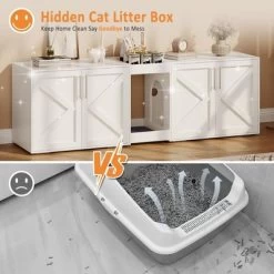 Cat Litter Box Enclosure,Hidden Litter Box Furniture For 2 Cats -BlueBuffalo Sales Store GUEST a7cc1e01 a8ff 4f4e 91f1 40587641ab30