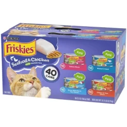 Purina Friskies Paté Tuna, Salmon, Fish & Chicken Favorites Wet Cat Food - 5.5oz/40ct Variety Pack -BlueBuffalo Sales Store GUEST a80fa076 cd4e 4579 a5e9 153a075ce53c