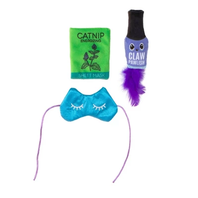 Quirky Kitty Self Care Cat Plush Toy - Purple 6 Quirky Kitty Self Care Cat Plush Toy - Purple - Image 6