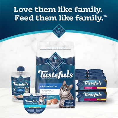 Blue Buffalo Tastefuls Adult Cat Fish And Shrimp Entree In Gravy Flaked Wet Cat Food - 3oz 8 Blue Buffalo Tastefuls Adult Cat Fish And Shrimp Entree In Gravy Flaked Wet Cat Food - 3oz - Image 8