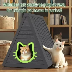 Kumasinova 24" All-Weather Outdoor Cat House And Cozy Indoor Cat Cave,Durable Cat Furniture With Dual Entry,Cat Hideaway For Most Cats And Small Pets -BlueBuffalo Sales Store GUEST aa7af14d 8a6a 45f4 b863 78aadc8d4238