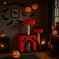 Karl Home 27.5 Inch Gothic Halloween Cat Tree -BlueBuffalo Sales Store GUEST aafc0a40 4d25 440a 9fd1 3deed18ac1c0