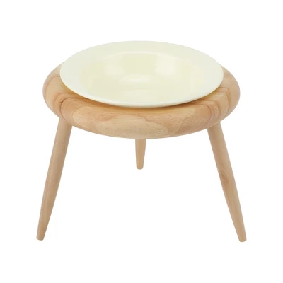 Unique Bargains Elevated Cat Bowl Beige 1 Set 6 Unique Bargains Elevated Cat Bowl Beige 1 Set - Image 6