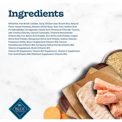 Blue Buffalo Tastefuls Natural Pate Wet Cat Food With Ocean Fish & Tuna Entrée - 5.5oz 4 Blue Buffalo Tastefuls Natural Pate Wet Cat Food With Ocean Fish & Tuna Entrée - 5.5oz - Image 4