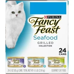 Purina Fancy Feast Grilled Gourmet Wet Cat Food Seafood, Tuna & Salmon Collection - 3oz/24ct Variety Pack -BlueBuffalo Sales Store GUEST ad5ebca2 8f9b 4dbc bd56 69b2f7791a86