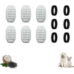 Nispira Water Filter Replacement For Rellaty Neareal Cat Drinking Water Fountain 108oz/ 3.2L Automatic Stainless Steel For Pet Dog, 6 Packs -BlueBuffalo Sales Store GUEST adb0d7e5 d8f7 4ca2 97de 3d39a5ceb5c5