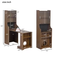 Gulches Mid-Century Modern Walnut Vintage Multi-use Cabinet With Cat Scratcher Bed Cat Friendly Furniture -BlueBuffalo Sales Store GUEST ae6e8d9a b57f 405e b97f a3a052d42c0d 1