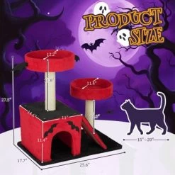Karl Home 27.5 Inch Gothic Halloween Cat Tree -BlueBuffalo Sales Store GUEST aeccc255 0888 4df5 9fcf 70ffbc090438