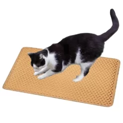 SEVOBAL Litter Box Mat With Double Layers Urine-Proof Non-Slip Litter Trapping Mat Easy Clean Kitty Litter Scatter Control, Yellow, 54"*36"*1.5" -BlueBuffalo Sales Store GUEST af33bcde c73a 4e2e b66e c17ef35c5690