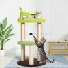 SUGIFT Multi-Level Cat Tree With Sisal Scratching Posts, Plush Perch, Bouncy Ball And Sturdy Base