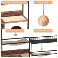 60'' Hidden Litter Box Furniture With Metal Frame Wood Cat Tower Cabinet With Litter Box Enclosure 13 60'' Hidden Litter Box Furniture With Metal Frame Wood Cat Tower Cabinet With Litter Box Enclosure -BlueBuffalo Sales Store GUEST b147fcca 8457 47d1 a79a f028070de5f1