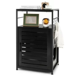 Costway Cat Litter Box Enclosure With Louvered Door& 3-Tier Shelf Cat House Side Table -BlueBuffalo Sales Store GUEST b1d46ac8 6fed 48ab a39a 0a01dd41fd5d