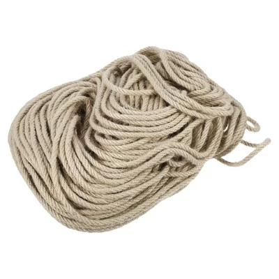 Unique Bargains Cat Natural Sisal Rope For Scratching Post Tree Replacement 164ft Yellow 1 Pc 4 Unique Bargains Cat Natural Sisal Rope For Scratching Post Tree Replacement 164ft Yellow 1 Pc - Image 4