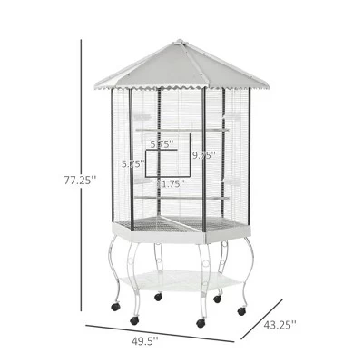 Resenkos Tortoise House, Tortoise Habitat Enclosure, Tortoise Habitat With Shelf Storage Tortoise Gift Accessory With Weather Protection, Light Gray 7 Resenkos Tortoise House, Tortoise Habitat Enclosure, Tortoise Habitat With Shelf Storage Tortoise Gift Accessory With Weather Protection, Light Gray - Image 7