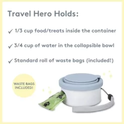 Sweet Paws Travel Hero 3-in-1 Portable Pet Food Container -BlueBuffalo Sales Store GUEST b47615a7 6805 4729 af9b 7be910b1e672