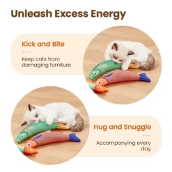 Itopfox Cat Toys Saury Fish, 3 Pack, Catnip Crinkle Sound, Soft And Durable, Interactive Kitten Kicker For Indoor Kitty Exercise For All Breeds -BlueBuffalo Sales Store GUEST b4b3df20 68bc 4459 9fc7 5f80d2294cc2