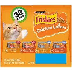 Purina Friskies Prime Filets & Shreds With Tuna, Chicken, Salmon And Seafood Lover Wet Cat Food - 5.5oz/32ct Variety Pack -BlueBuffalo Sales Store GUEST b4d13931 1c7c 4d73 8567 d3c50163cc4b