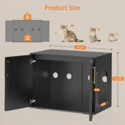 Whizmax Cat Litter Box Enclosure,Hidden Litter Box Furniture,Wooden Litter Box Enclosure Furniture,Indoor Cat House,Side End Table, TV Stand -BlueBuffalo Sales Store GUEST b4d3135c 6e09 4f0f 96ad 0216c07d8301