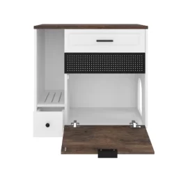 ModernLuxe Hidden Cat Litter Box Enclosure Furniture, Indoor Cat House End Table With 2 Drawers & Door, White+Brown (Fits Large Cats 41-70 Lbs) -BlueBuffalo Sales Store GUEST b4f69481 c4de 4a7a 8aa3 d217b3bf1cd0