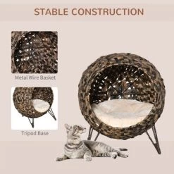 SKYONE Elevated Hand-Woven Water Hyacinth Cat House Condo With Soft Cushion, Natural, 20.5" 13 SKYONE Elevated Hand-Woven Water Hyacinth Cat House Condo With Soft Cushion, Natural, 20.5" -BlueBuffalo Sales Store GUEST b50b455f e8dd 4e14 af43 cd2022f89a80