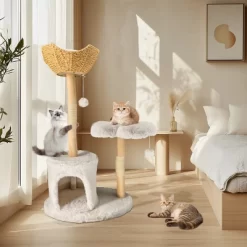 Artloge 47" Tall Sturdy Cat Tree Tower Multi-Level Play Activity Center Luxury Cats House With Cozy Condo & Scratching Post & Toy Ball -BlueBuffalo Sales Store GUEST b55bc811 4194 49a9 8813 a10bf3c5f6d1