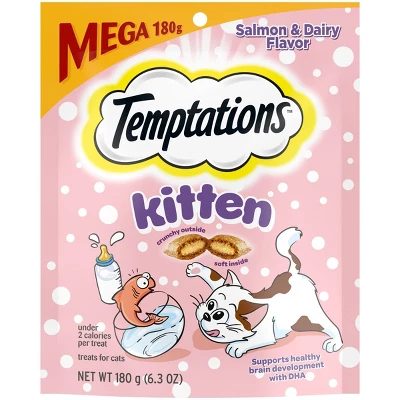 Temptations Salmon And Milk Flavor Crunchy Kitten Treats - 6.3oz 11 Temptations Salmon And Milk Flavor Crunchy Kitten Treats - 6.3oz - Image 11