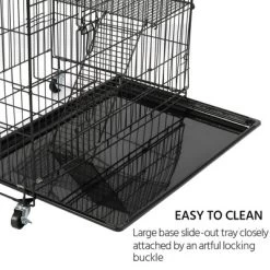 Yaheetech 4 Tiers Rolling Metal Cat Cage On Wheels Black -BlueBuffalo Sales Store GUEST b759e78a e5a2 4485 b10c 7b30d6ff42fc