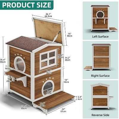 QuestaPack Outdoor Cat House Insulated, With All-Round Foam 1 QuestaPack Outdoor Cat House Insulated, With All-Round Foam