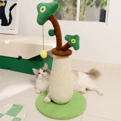 Vertical Money Tree Cat Scratching Pole, Sisal Wear-Resistant Cat Scratching Column, Interactive Ball Track Spring Ball Cat Toy -BlueBuffalo Sales Store GUEST b7c691a8 0c92 45d7 97d8 898c820dd33a