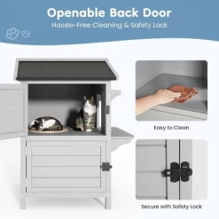 Heynemo Outdoor Cat House For Multiple-Cats Wooden Cat Shelter With Weatherproof Roof, Easy Access & Ventilation, Large Pet Catio For Cat -BlueBuffalo Sales Store GUEST b7ec2436 8d88 43c7 b9c1 77507088ab33