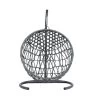 YOOCOZZ Indoor Cat Swing Bed With Stand & Cushion, Rattan Wicker Appearance, For Cats, Small Dogs And Small Animals-Green