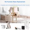 Nispira WF20/CF20 Cat Water Fountain Filters Replacement For HomeRunPet Water Fountain Dispenser 68oz/2L Wireless Pumps Black Sponge, 12 Packs