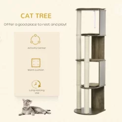 65" Corner Modern Cat Tree Tall For Climbing, Large Multilevel Cat Tower With Scratching Posts, Small-Fit Kitten Tower With Sisal, Cream White -BlueBuffalo Sales Store GUEST b947e731 a24d 4023 bb37 17817f0de4d4