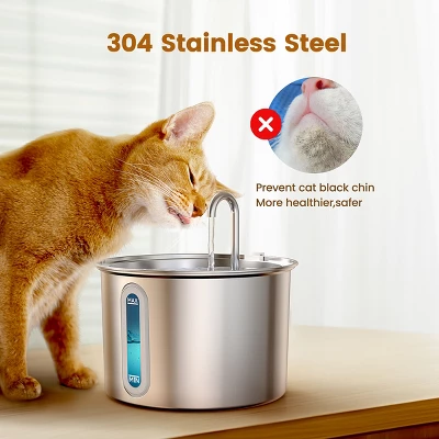 Oneisall PWF-001 2L Cat Water Fountain With 3PCS Filters, With Snap, Anti-Spill Cats Water Fountains With Quiet Pump 5 Oneisall PWF-001 2L Cat Water Fountain With 3PCS Filters, With Snap, Anti-Spill Cats Water Fountains With Quiet Pump - Image 5