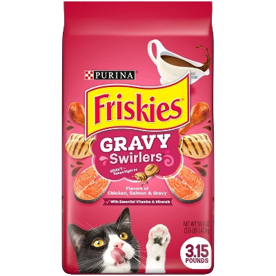 Purina Friskies Gravy Swirlers With Flavors Of Chicken, Salmon & Gravy Adult Complete & Balanced Dry Cat Food 8 Purina Friskies Gravy Swirlers With Flavors Of Chicken, Salmon & Gravy Adult Complete & Balanced Dry Cat Food - Image 8