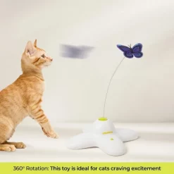 All For Paws Allforpaws Interactive Cat Toys Butterfly Flutter Toys, Indoor Automatic Cat Toy For Enrichment
