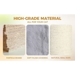 Cat Tree Tower Multi-Level Durable Cat Scratching Post Space Saving Cat Condo Pet Play House For Indoor Cats -BlueBuffalo Sales Store GUEST bd3229fb 9b69 44c2 9a3d 9a381ba41ffe