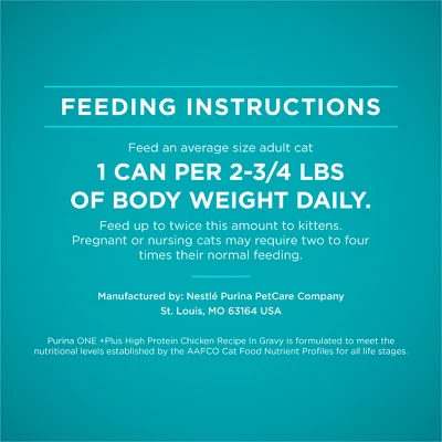 Purina ONE True Instinct Chicken Wet Cat Food - 3oz 9 Purina ONE True Instinct Chicken Wet Cat Food - 3oz - Image 9