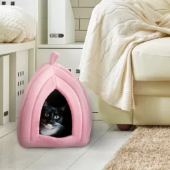 Pet Adobe Indoor Covered Cat Pet Bed With Removable Cushion Pad - 13.5" X 13.5" X 15.75", Pink 7 Pet Adobe Indoor Covered Cat Pet Bed With Removable Cushion Pad - 13.5" X 13.5" X 15.75", Pink -BlueBuffalo Sales Store GUEST bd9ac173 500d 4823 a131 eccd34d536c1