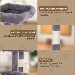 BestMassage Cat Tree 36 Inch Tall Cat Tower For Indoor Cats With Cat Scratching Post Multiple Platforms Cozy Condo And Hanging Toy -BlueBuffalo Sales Store GUEST bda048fc e150 46db 95ea 8bf00518ba98