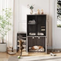 Cat Litter Box Enclosure, Double Cat House With Storage, Enclosed Litter Box Furniture With Ladder -BlueBuffalo Sales Store GUEST bf0023ee b8bd 4b65 a43c 2c9810631b69